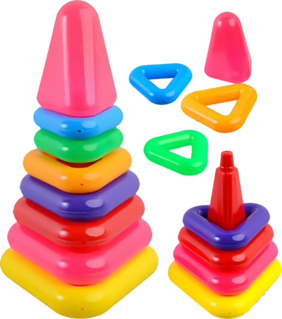 Piramida Multicoloră, 24cm