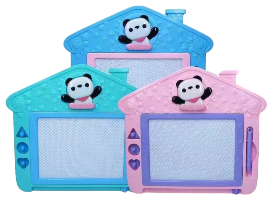 Tabla Magnetică de Scris și Desenat cu 3 Ștampiluțe și Numărătoare, 32cm 