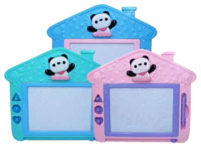 Tabla Magnetică de Scris și Desenat cu 3 Ștampiluțe și Numărătoare, 32cm  | image