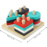 Set Jucărie din Lemn pentru Sortare Forme Geometrice