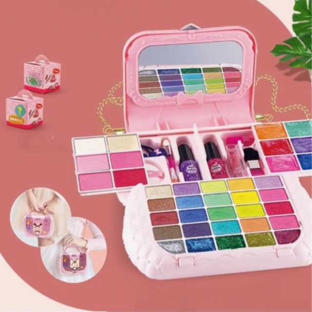Trusa de Machiaj pentru Copii – Set Glamour în Gentuță Elegantă