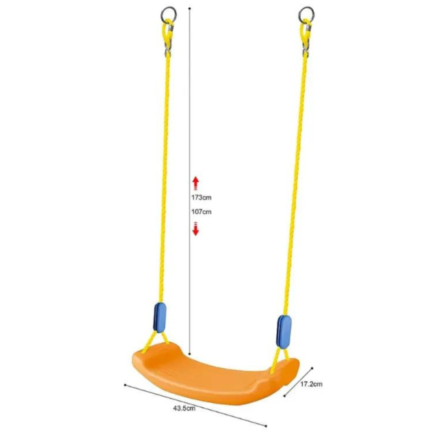 Leagăn ajustabil pentru copii, portocaliu