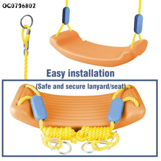 Leagăn ajustabil pentru copii, portocaliu