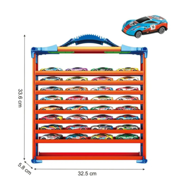 Set 3 în 1 Piste și Mașinuțe – Track Racing cu 14 Mașini