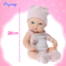 Păpușă Bebeluș din Vinil de 20 cm cu Haine Tricotate și Corp pentru Băiță