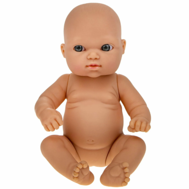 Păpușă Bebeluș din Vinil de 20 cm cu Haine Tricotate și Corp pentru Băiță