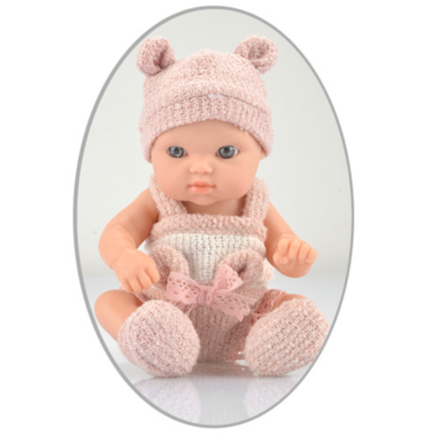Păpușă Bebeluș din Vinil de 20 cm cu Haine Tricotate și Corp pentru Băiță