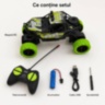 Mașină off-road cu telecomandă și lumini multicolore pentru copii