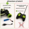 Mașină off-road cu telecomandă și lumini multicolore pentru copii