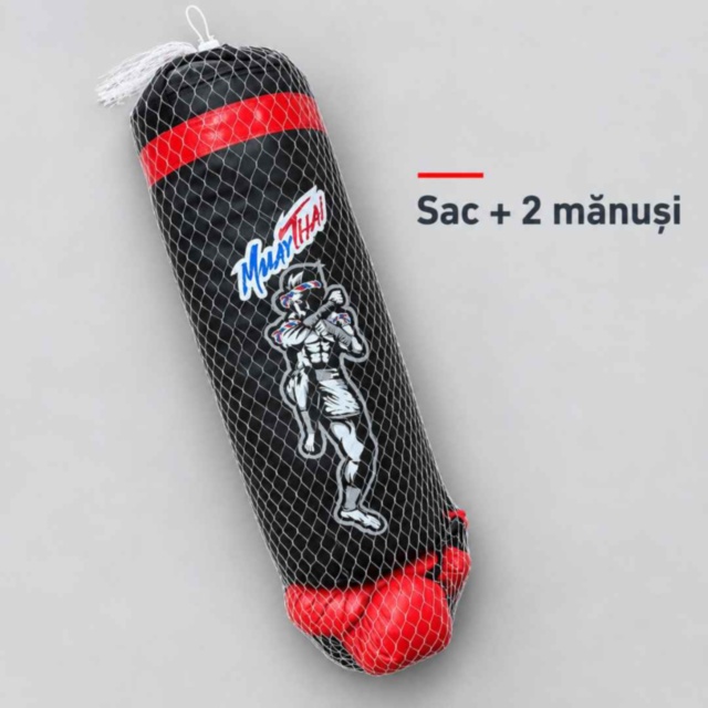 Set de box pentru copii cu sac și mănuși