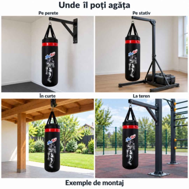 Set de box pentru copii cu sac și mănuși