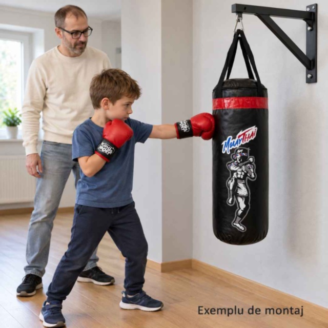 Set de box pentru copii cu sac și mănuși
