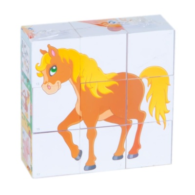 Puzzle din Cuburi  Animale Domestice | image