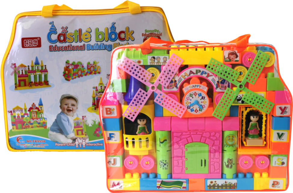 Set de Construcție cu 163 Blocuri Colorate