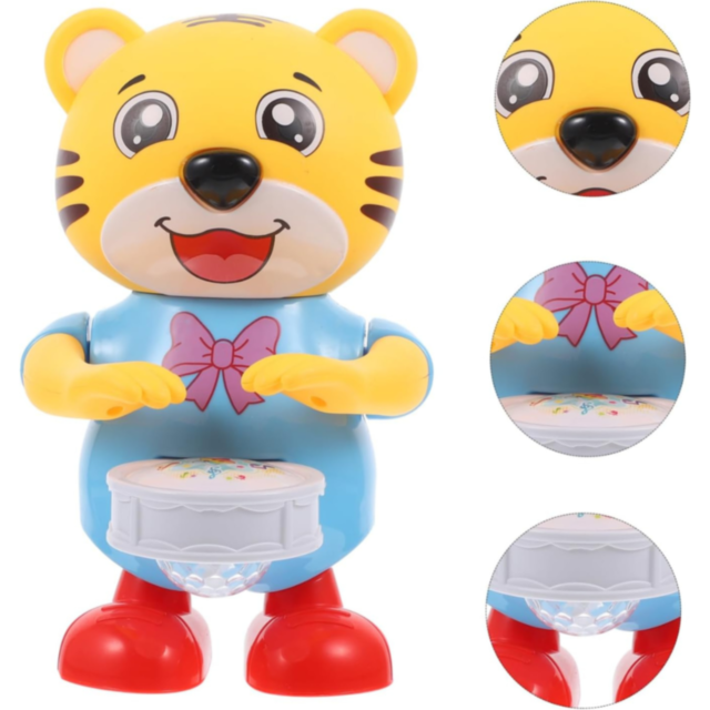 Tigrișor Interactiv cu Tobă și Lumini