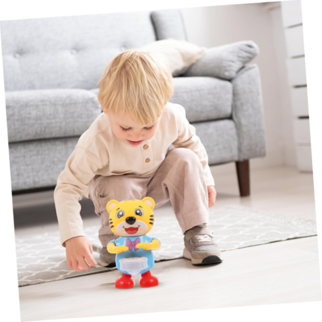 Tigrișor Interactiv cu Tobă și Lumini