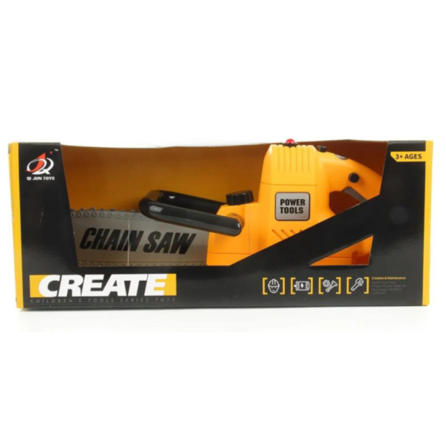 Jucărie fierăstrău cu lanț „Power Tools” – cu sunete realiste