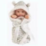 Păpușă Bebeluș de 20 cm cu Păturică și Haine Detasabile – Model Realist pentru Fetițe