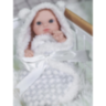 Păpușă Bebeluș de 20 cm cu Păturică și Haine Detasabile – Model Realist pentru Fetițe