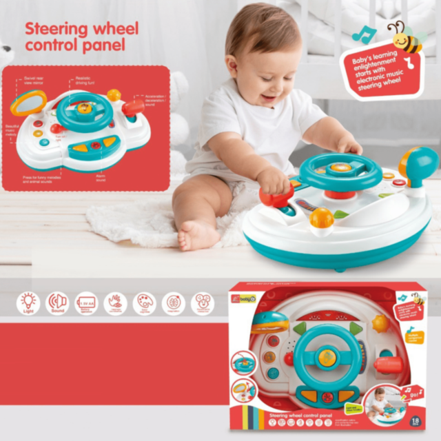 Volan Interactiv cu Sunete și Lumini pentru Copii