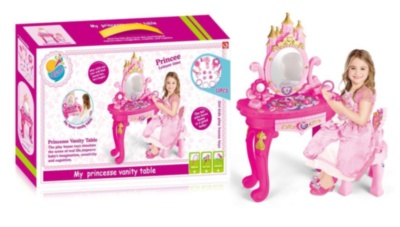 Mega Set  Ungheraș de Frumusețe , Oglindă, Scaun și 11 Accesorii de Păr | image