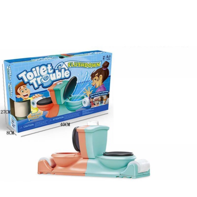 "Toaleta Buclucașă, Toilet Trouble" joc de suspans