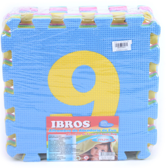 Covoraș Puzzle din Burete cu Animale, 10 Plăci, 60 X 150 cm