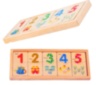 Puzzle de Asociere de Lemn, cu Cifre de la 1 la 10