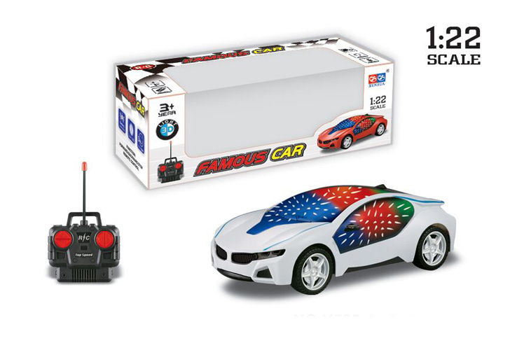 Mașina Teleghidată cu Efecte de Lumini 3D