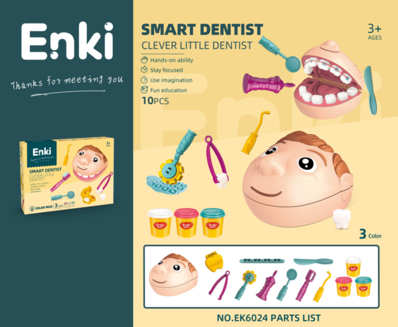 Set Plastilină "Doctorul Dentist Drill&Fill" 