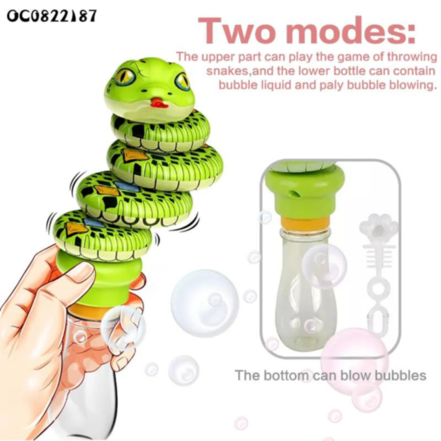 Jucărie interactivă „Șarpe Spirală” cu bule de săpun