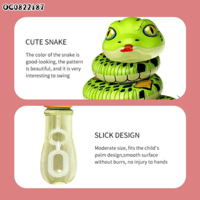 Jucărie interactivă „Șarpe Spirală” cu bule de săpun