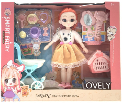 Păpușică Articulată cu Gentuță și Valize | image