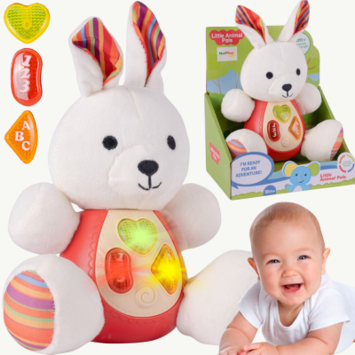 Iepuraș de Pluș Interactiv cu Sunete și Lumini | image