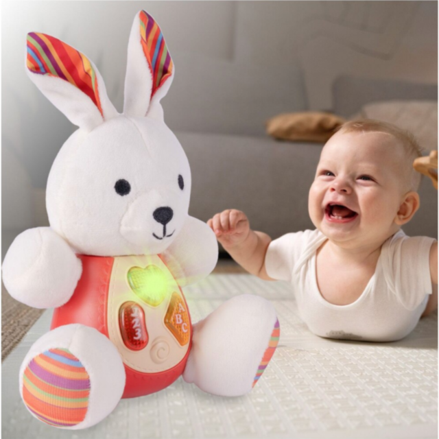 Iepuraș de Pluș Interactiv cu Sunete și Lumini