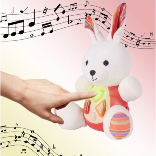 Iepuraș de Pluș Interactiv cu Sunete și Lumini