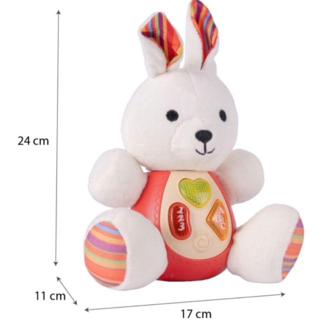 Iepuraș de Pluș Interactiv cu Sunete și Lumini