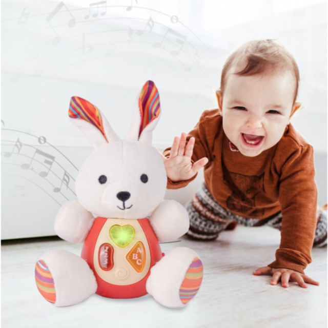 Iepuraș de Pluș Interactiv cu Sunete și Lumini