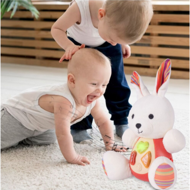 Iepuraș de Pluș Interactiv cu Sunete și Lumini