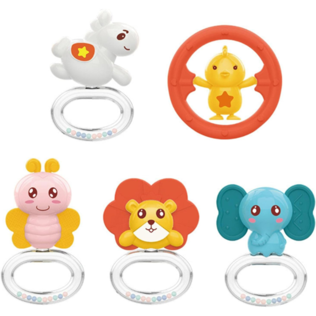 Carusel Muzical pentru Pătuț cu Lumină de Veghe și Jucării Detasabile