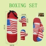 Set de Box pentru Micii Eroi: Mănuși și Sac cu Steagul SUA