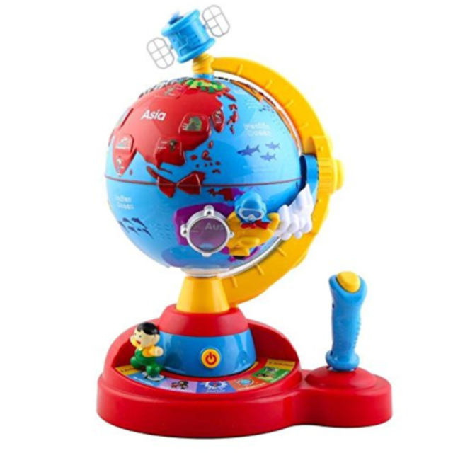 Glob Interactiv cu Jocuri Educative și Funcții Multimedia pentru Copii