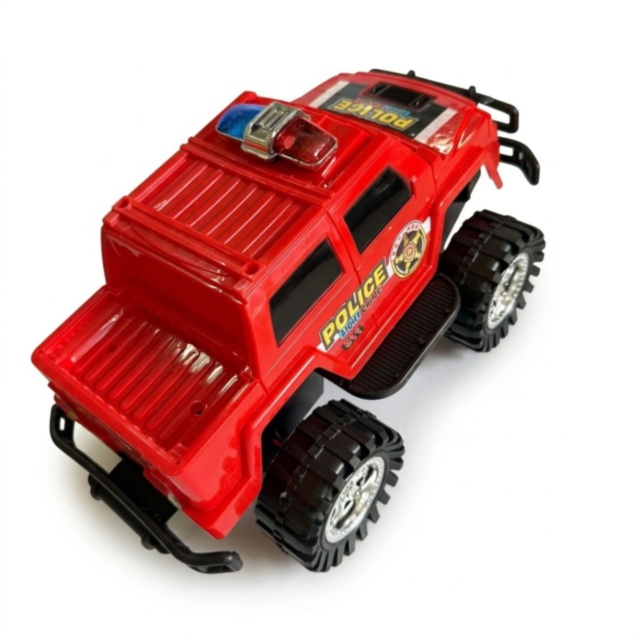 Mașină Off-Road Poliție Mare cu Inerție și Roți Mari (culoare aleatorie)