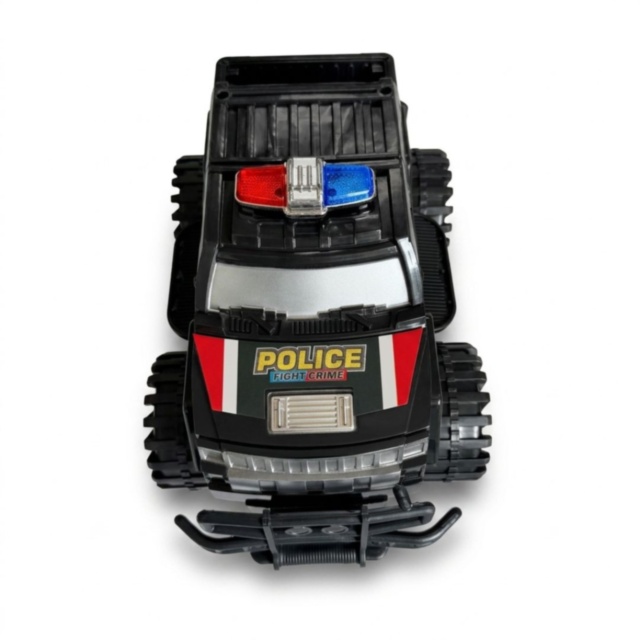Mașină Off-Road Poliție Mare cu Inerție și Roți Mari (culoare aleatorie)