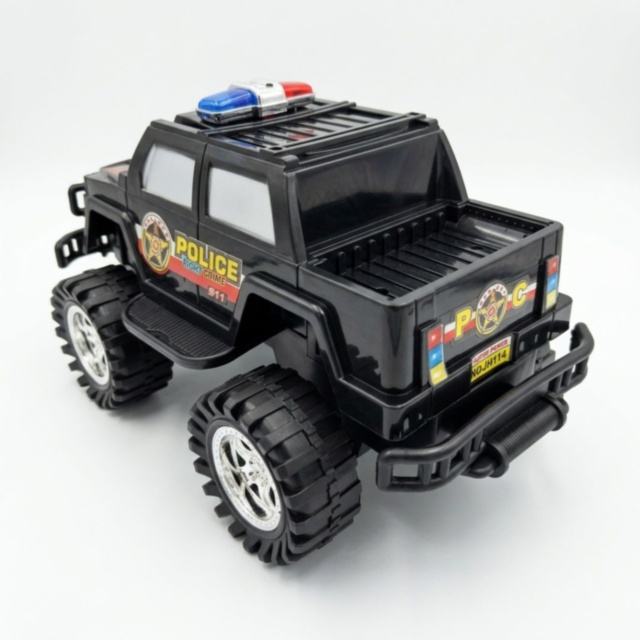 Mașină Off-Road Poliție Mare cu Inerție și Roți Mari (culoare aleatorie)