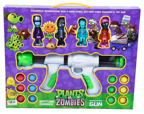 Pușca  Plants vs Zombies  cu 12 Bile Moi