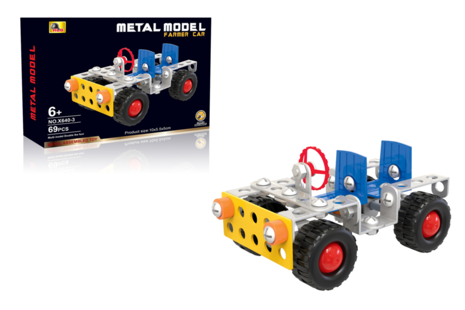 Set de Construcție Metalic "Mașina de Teren" 67 piese