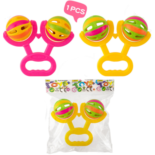 Zornăitoare Dublă Colorată pentru Bebeluși