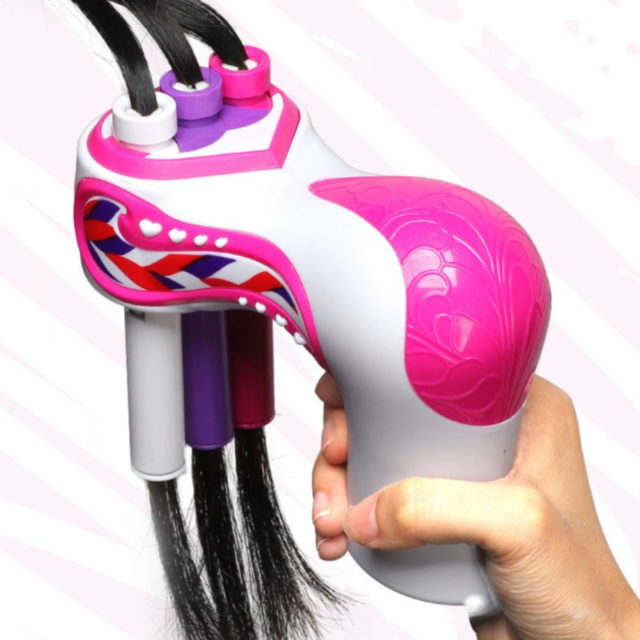 Dispozitiv Electric pentru Împletit Părul – Jucărie Creativă cu Accesorii Colorate