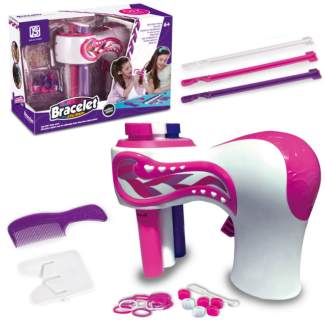 Dispozitiv Electric pentru Împletit Părul – Jucărie Creativă cu Accesorii Colorate